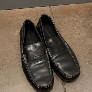 Rockport Black Leather Penny Loafers